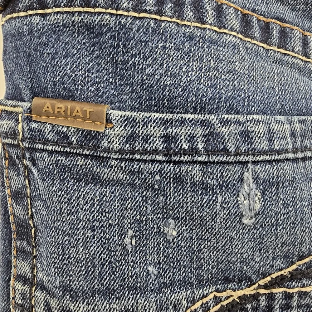 Ariat M4 Relaxed Boot Cut Jeans Mens 32x28 Dark Wash Western Denim